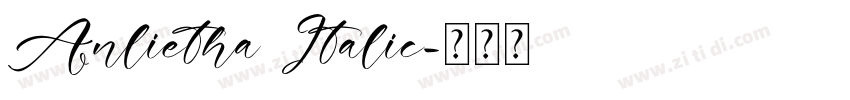 Anlietha Italic字体转换